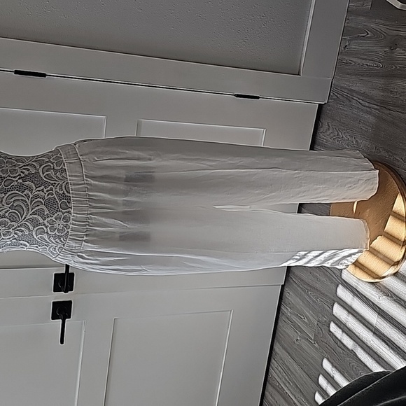 Eileen Fisher white organic linen wide leg pants. Size XL - Picture 3 of 10